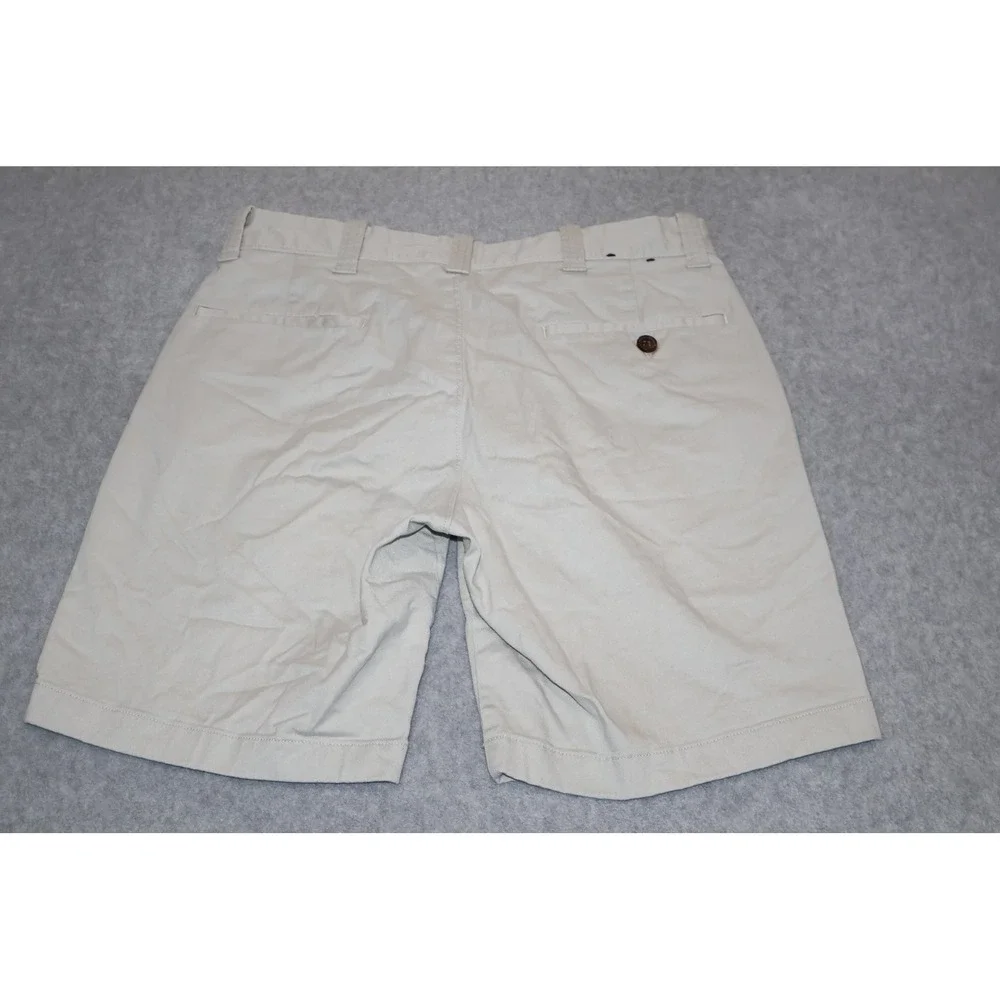 J.Crew Chino Shorts Mens 29 Light Tan Beige 9 Inch Inseam Stretch Cotton